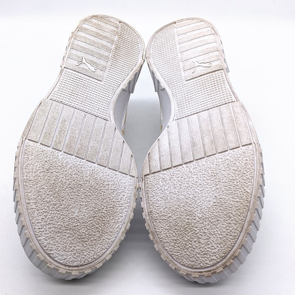 Puma Cali Taping Jr. White Gold Size 7 - Picture 4 of 6